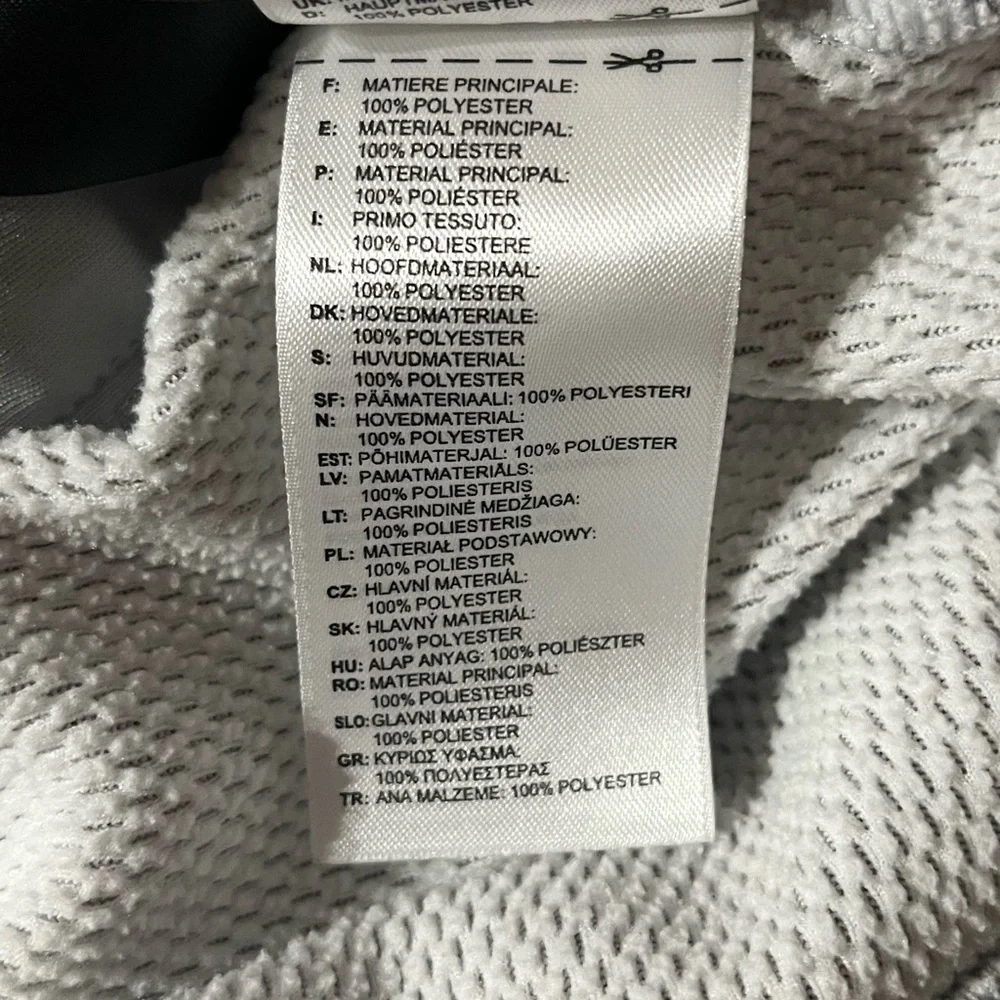 Adidas Men's Small Quarter Zip Gray Medium-Weight Golf Training Pullover